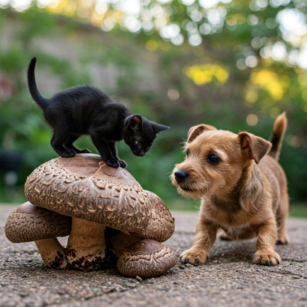 Lentinula edodes gatto cane