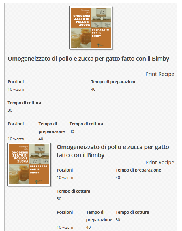 Omogeneizzato di pollo e zucca per gatto fatto con il Bimby