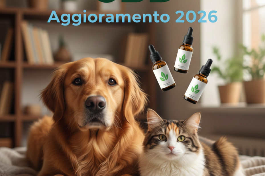 cbd per cane e gatto aggiornamento 2026