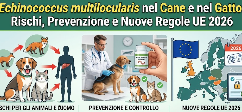 Echinococcus multilocularis nel Cane e nel Gatto Rischi, Prevenzione e Nuove Regole UE 2026