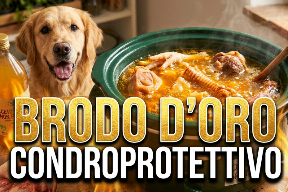 brodo d'ossa al cane